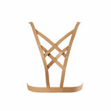 MAZE - Arnés de Escote Cruzado TESTER Marrón - Bijoux Indiscrets Tester