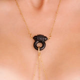 Body chain with pendant Alpha by Carrot Shake · Carrot Shake